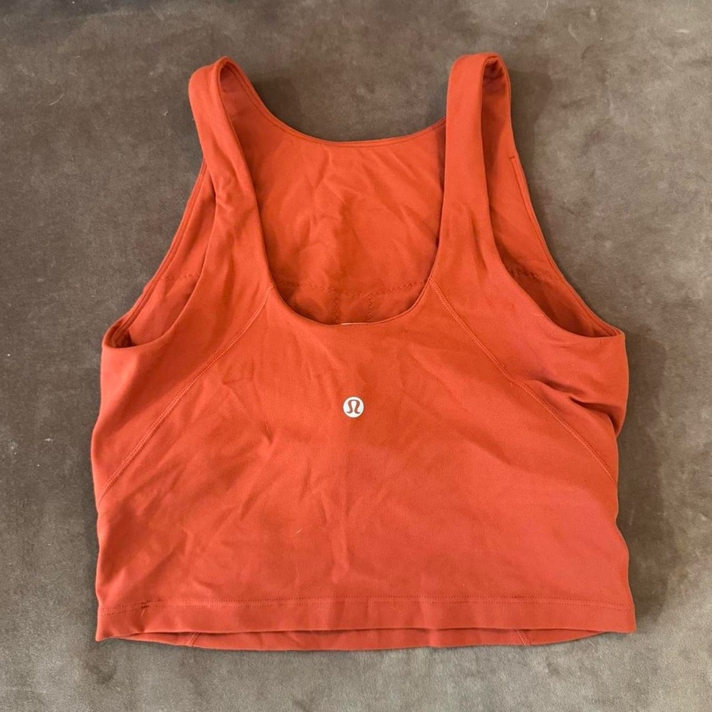Lululemon Align High-Neck Tank Top in Burnt Orange - Picture 3 of 4